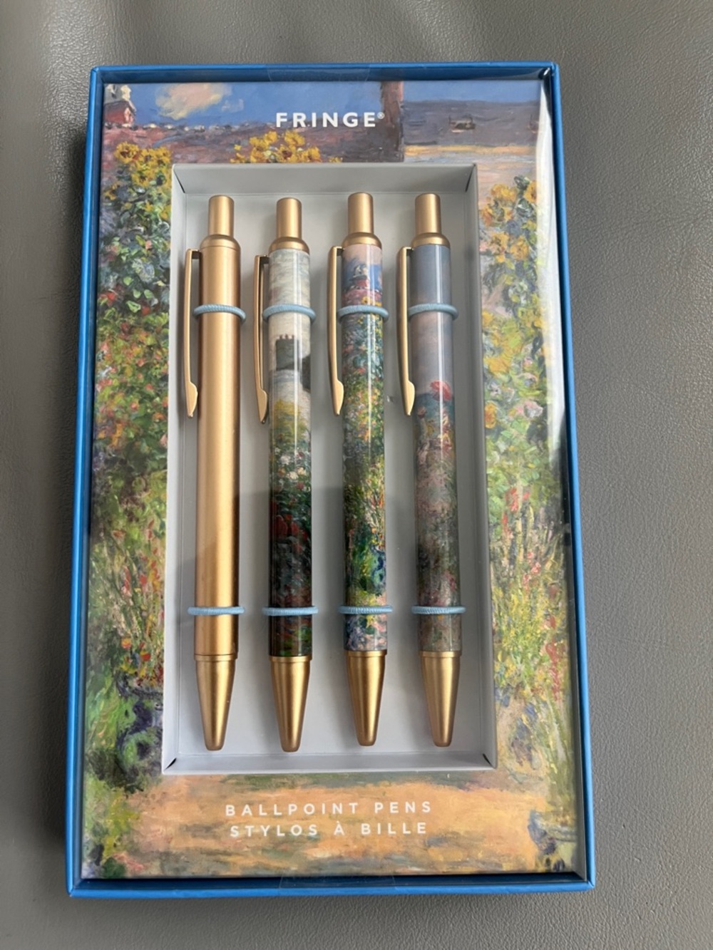 NEW Fringe Studio Gold and Multicolor Garden Ballpoint Pen Set